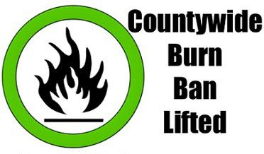 BURN BAN LIFTED